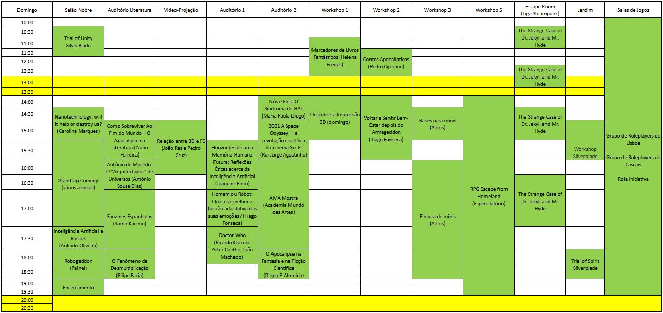 Programa de Domingo Sci-Fi Lx